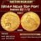 1914-p Gold Indian Quarter Eagle Near Top Pop! $2 1/2 ms66 USCG