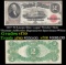 1917 $2 Large Size Legal Tender Note Thomas Jefferson Grades vf++ Signatures Speelman/White