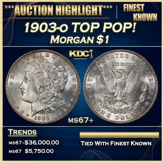 1903-o Morgan Dollar TOP POP! $1 ms67+ SEGS
