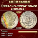 1883-o Morgan Dollar Rainbow Toned $1 ms66+ SEGS