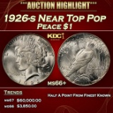 1926-s Peace Dollar Near Top Pop $1 ms66+ SEGS