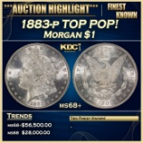1883-p Morgan Dollar TOP POP! $1 ms68+ SEGS