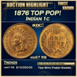 1876 Indian Cent TOP POP! 1c ms67 RB SEGS