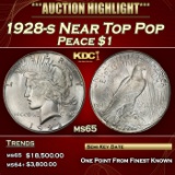 1928-s Peace Dollar Near Top Pop $1 ms65 SEGS