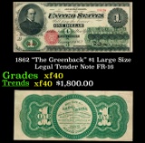 1862 $1 Large Size Legal Tender Note 