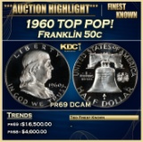 1960 Proof Franklin Half Dollar TOP POP! 50c pr69 DCAM SEGS