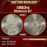1883-s Morgan Dollar $1 ms62 USCG