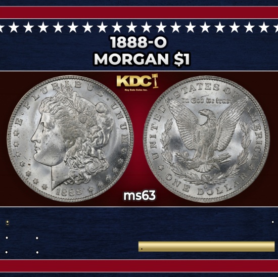 1888-o Morgan Dollar $1 Grades ms63