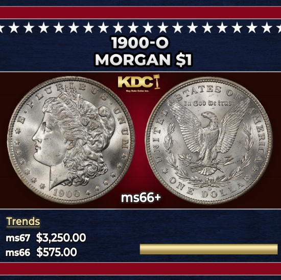 1900-o Morgan Dollar $1 ms66+ SEGS
