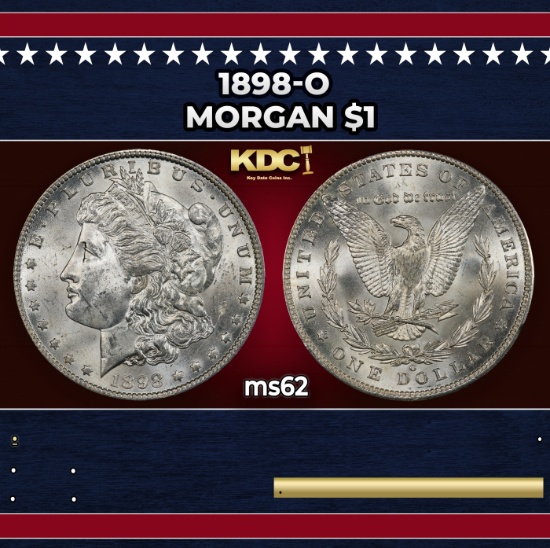 1898-o Morgan Dollar $1 Grades ms62