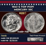 1941-s Mercury Dime TOP POP! 10c ms68+ FSB SEGS
