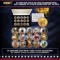 15 Coin 24K Gold Plated Thanksgiving Day Parade NY State Quarters Set w/ Box Other Toy