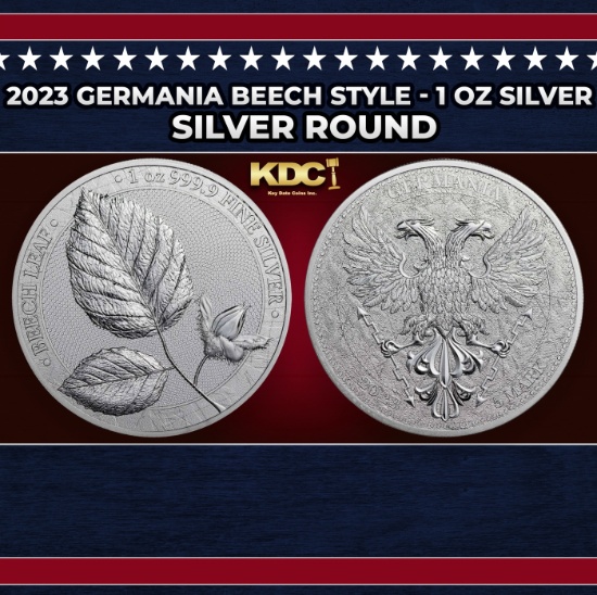 2023 Germania Beech Style - 1 oz Silver Round Round