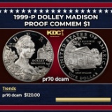 1999-P Dolley Madison Proof Modern Commem Dollar $1 pr70 dcam SEGS