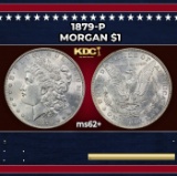 1879-p Morgan Dollar $1 Grades ms62+