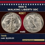 1935-s Walking Liberty Half Dollar 50c ms65 SEGS