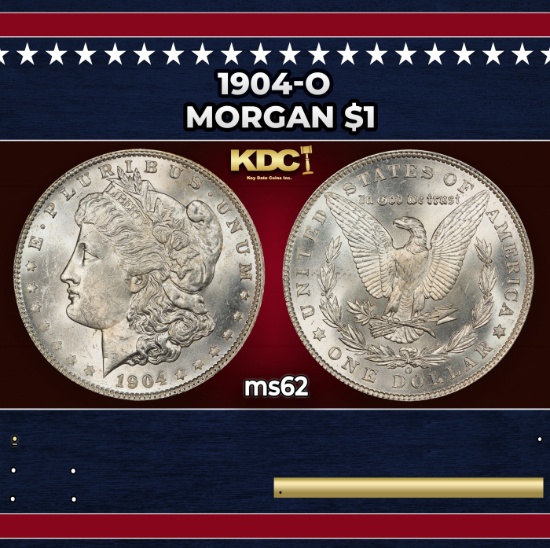 1904-o Morgan Dollar $1 Grades ms62