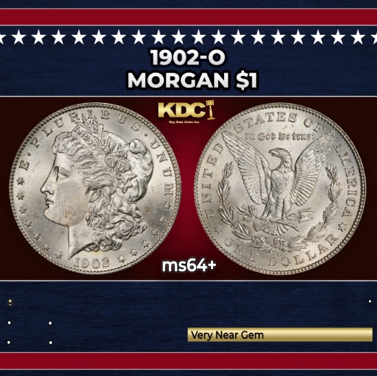 1902-o Morgan Dollar $1 Grades ms64+