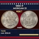 1890-p Morgan Dollar $1 Grades ms64