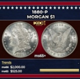 1880-p Morgan Dollar $1 ms65+ SEGS