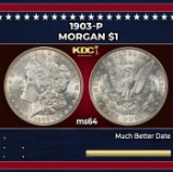 1903-p Morgan Dollar $1 Grades ms64