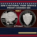 2016-S National Park Service Proof Modern Commem Half Dollar 50c pr70 dcam SEGS