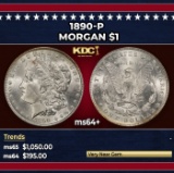 1890-p Morgan Dollar $1 Grades ms64+