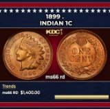 1899 Indian Cent . 1c ms66 rd SEGS