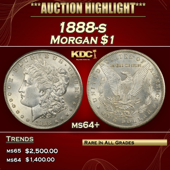 1888-s Morgan Dollar $1 ms64+ SEGS