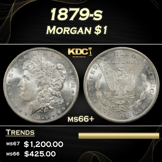 1879-s Morgan Dollar $1 ms66+ SEGS