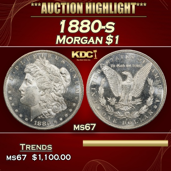 1880-s Morgan Dollar $1 ms67 SEGS