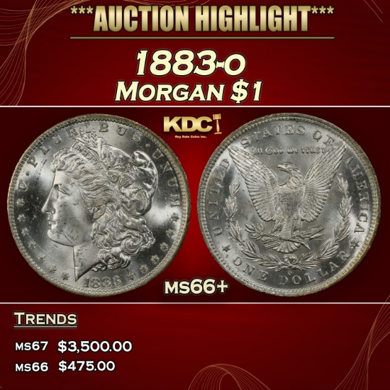 1883-o Morgan Dollar $1 ms66+ SEGS