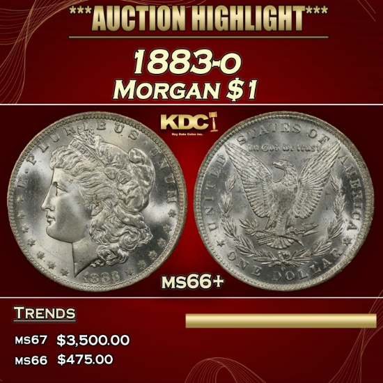 1883-o Morgan Dollar $1 ms66+ SEGS