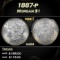 PCGS 1887-p Morgan Dollar $1 ms64 PCGS