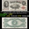 1917 $2 Large Size Legal Tender Note Thomas Jefferson Grades xf Signatures Speelman/White
