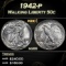 1942-p Walking Liberty Half Dollar 50c Grades ms66