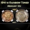 NGC 1941-s Mercury Dime Rainbow Toned 10c ms67 NGC
