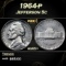 1964-p Jefferson Nickel 5c Grades ms65+
