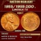 1955/1955 DDO Lincoln Cent . 1c ms64+ RB SEGS