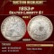 1853-p Seated Liberty Dollar 1 ms64+ SEGS