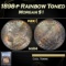 PCGS 1898-p Morgan Dollar Rainbow Toned 1 ms64 PCGS