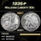 1936-p Walking Liberty Half Dollar 50c Grades ms65+