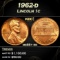 1962-d Lincoln Cent 1c ms66+ rd SEGS