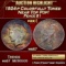 1924-p Peace Dollar Colorfully Toned Near Top Pop! $1 ms67 SEGS