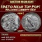 1947-d Walking Liberty Half Dollar Near Top Pop! 50c ms67+ SEGS