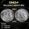 1943-p Walking Liberty Half Dollar 50c ms66+ SEGS