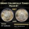 1924-p Peace Dollar Colrfully Toned $1 ms65 ICG