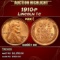 1910-p Lincoln Cent 1c ms66+ rd SEGS