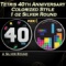 Tetris 40th Anniversary Colorized Style - 1 oz Silver Round Round