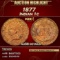 1877 Indian Cent 1c au58 details SEGS